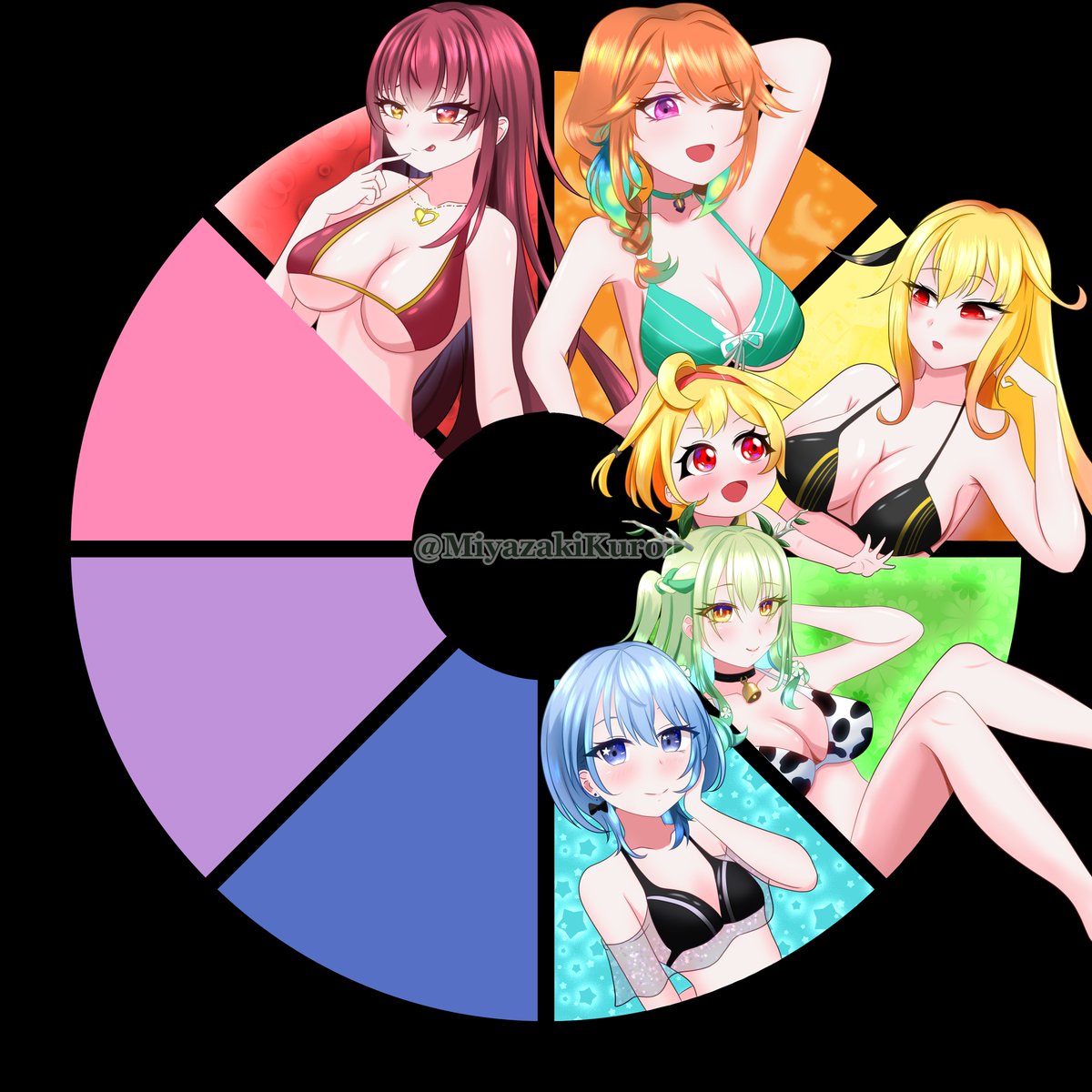 Holo color wheel
For light blue, Sui chan waaaaaaaaaaaaa
#ほしまちぎゃらりー