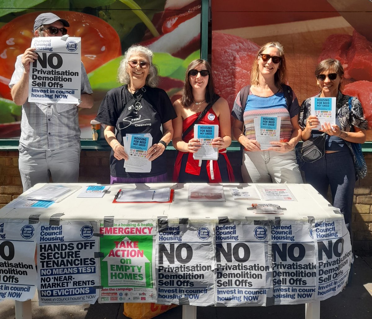 We are back on the street calling for a National Day of action for housing for need not greed on 8th of July.

We’re hoping that you join us. Assemble 11am outside E&C Leisure Centre, SE1 6SQ  #refurbishdontdemolish #homesforneednotforgreed #fight4aylesbury