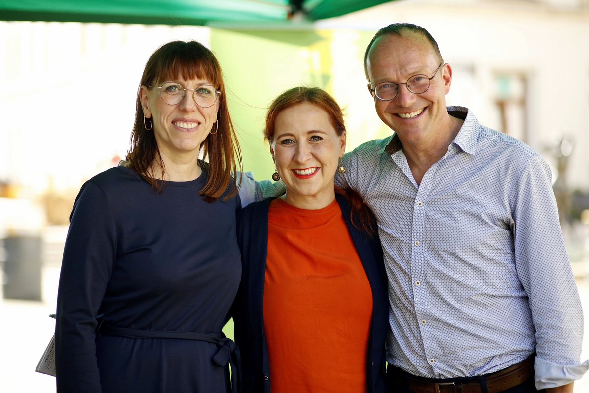 Mit  einem starken #Team ziehen wir in die Landtagswahlen 2024. <a href="/Ka_Meier/">Katja Meier</a>,  <a href="/Gruen_WGuenther/">Wolfram Günther @wolframguenther.bsky.social</a>  und <a href="/FranziskaOL/">Freen 🌻🇺🇦🇪🇺🌍</a> sind unsere prägenden Personen in der Koalition. Sie haben Blockaden gelöst, die so lange unlösbar schienen. Mit diesem Team ist #Sachsen endlich in Bewegung gekommen.💪