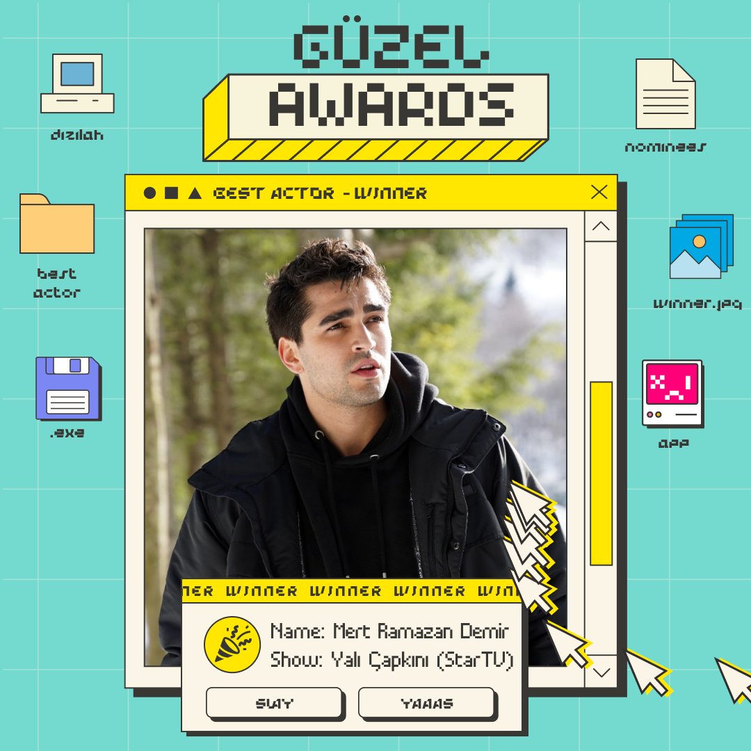 The award for “Best Actor” is presented to a leading actor whose performance this season left an indelible mark on our screens.

The 2023 Dizilah Güzel Award for Best Actor, as voted by the dizi community, goes to #YalıÇapkını’s Mert Ramazan Demir! #GüzelAwards