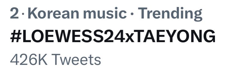 ใครยังไหว และจะไปต่อที่ห้าแสนกันบ้างคะ ติดแฮชแท็กรายงานตัวหน่อย🙌🏻 

#LOEWESS24xTAEYONG