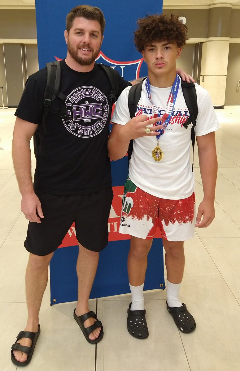 The last 3 days I competed as an 8th grader at a High School National Championship Disney Duals 2023. I went UNDEFEATED 9-0 to become an "All American" &amp; wearing the ring for being undefeated at a National Event! Thank u Coach David Pritz &amp; a big thank u to #God <a href="/WWE/">WWE</a> <a href="/WWEUniverse/">WWE Universe</a>