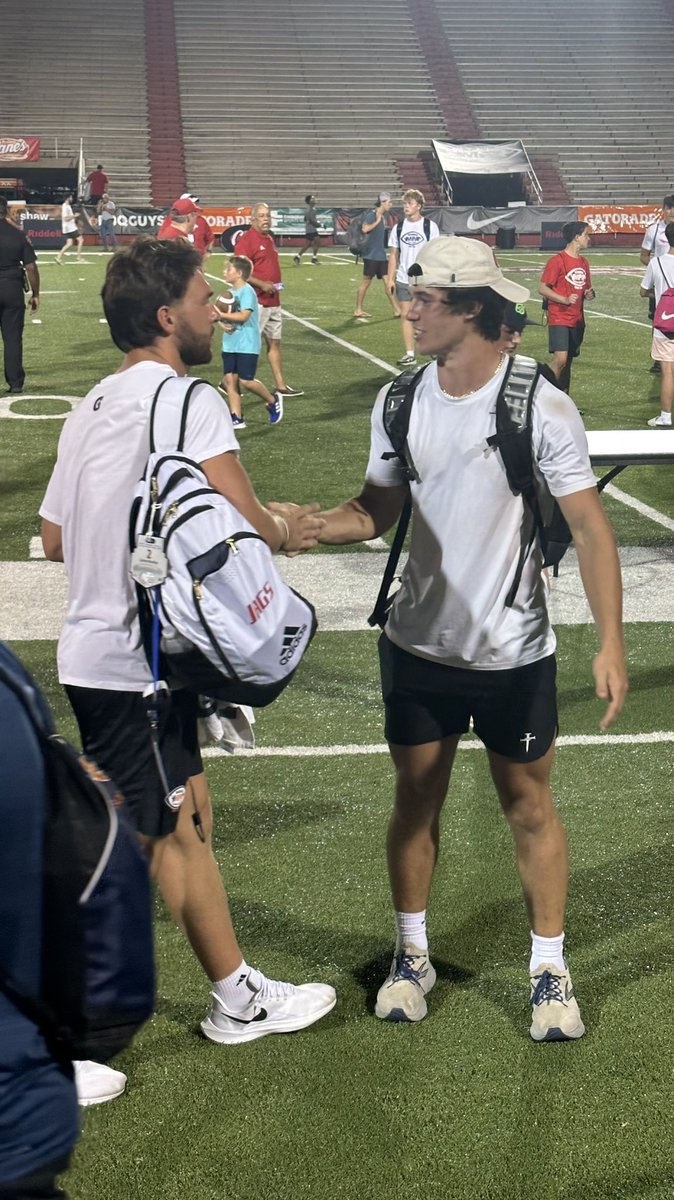 TJ Stanley (@tj_stanley_14) on Twitter photo Got to meet one of the best this week!J’s up❤️💙<a href="/carterbradley10/">Carter Bradley</a>
<a href="/CoachApplewhite/">Major Applewhite</a>
<a href="/CoachMichaelSmi/">Coach Michael Smith</a>
<a href="/KaneWommack/">Kane Wommack</a> Got to meet one of the best this week!J’s up❤️💙<a href="/carterbradley10/">Carter Bradley</a>
<a href="/CoachApplewhite/">Major Applewhite</a>
<a href="/CoachMichaelSmi/">Coach Michael Smith</a>
<a href="/KaneWommack/">Kane Wommack</a>