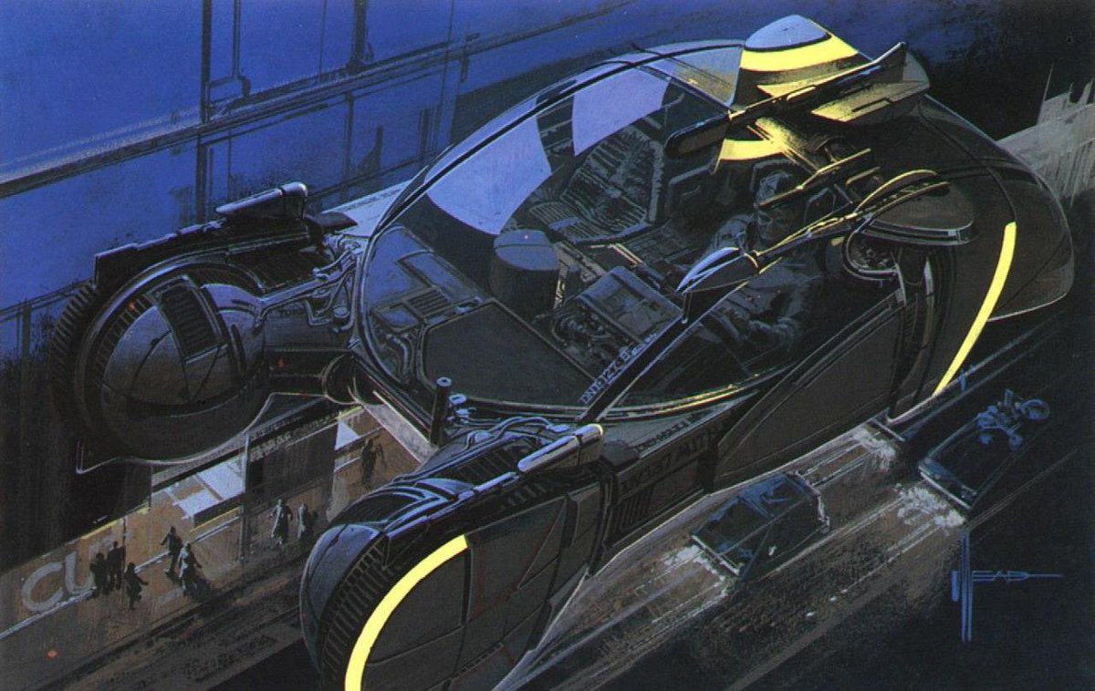 Cars by Syd Mead.