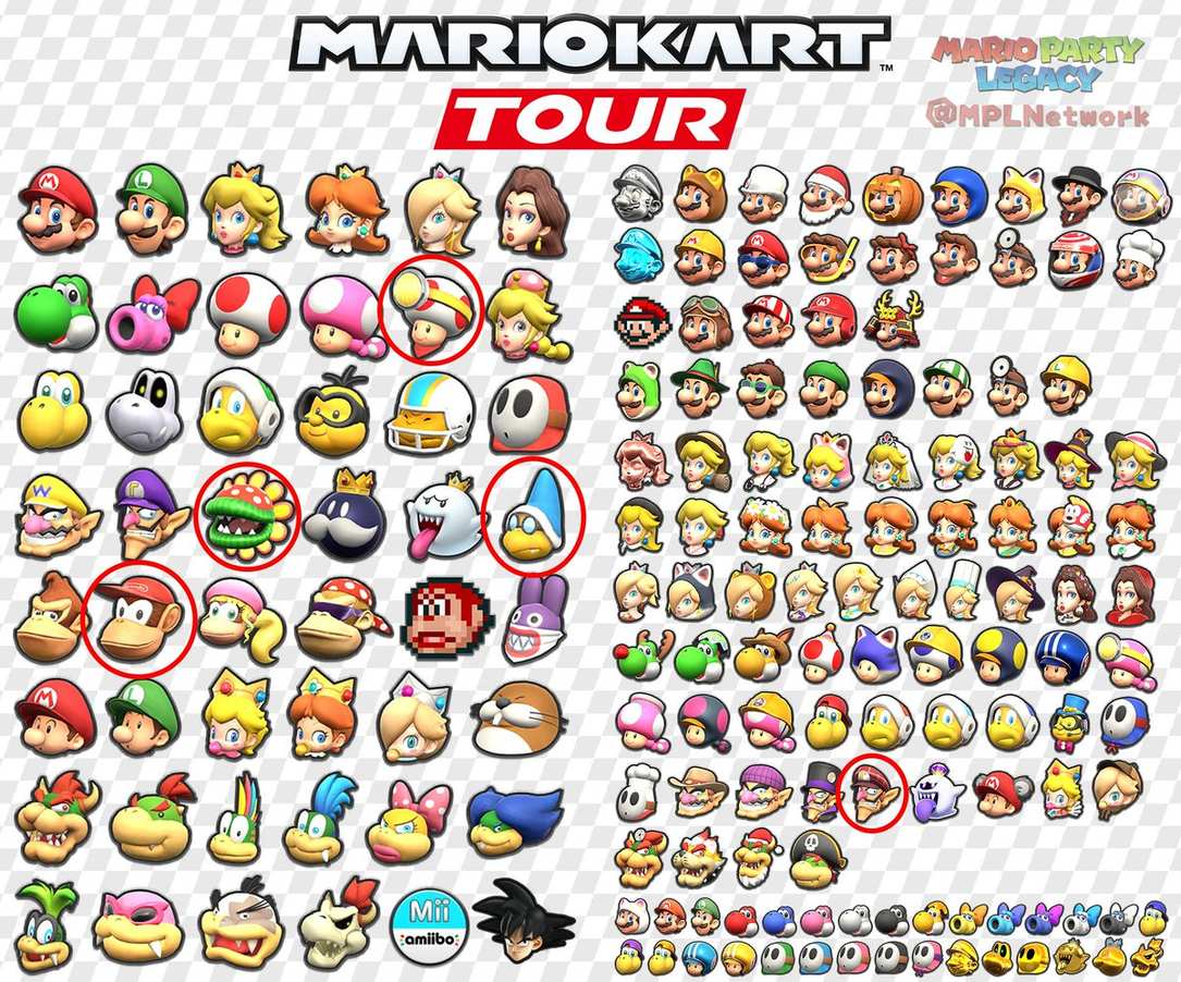 Here's my prediction for Mario Kart 8 Deluxe's DLC characters, at least from Mario Kart Tour.🤩🤩🤩🤩🤩 #BangkokRush #Datamining #MKTPerfectShot  
Original: snowwood_