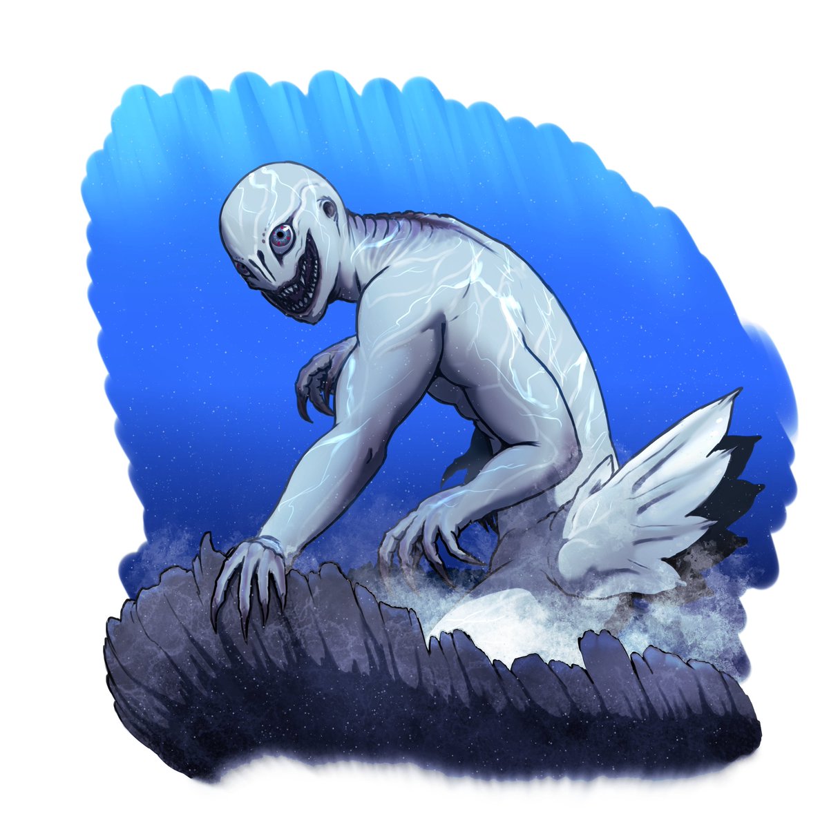 The Dagon #digitalart #creaturedesign #Underwater #MonsterArt #originalart