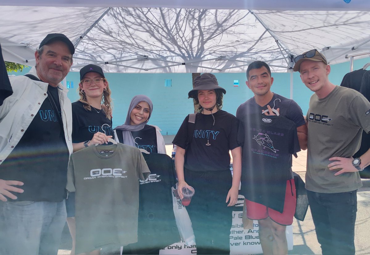 OrgnOverviewEff's tweet photo. Thank you future @virgingalactic astronaut @ronrosano and the #GalacticUnite Scholars! #LasCrucesNewMexico #GatewayToTheStars 
@Spaceport_NM https://t.co/l7OPFePe6d