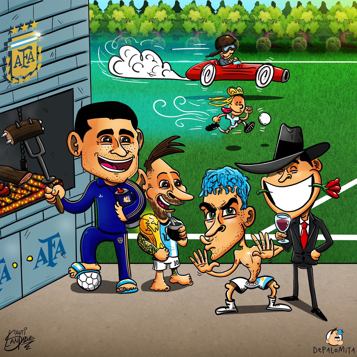 DepalomitaOk's tweet photo. 24 de Junio, ¡Día más Argento imposible!
🇦🇷⚽️ 🏁 🎤 🪗 🌹

#depalomita #messi #riquelme #potrorodrigo #carlosgardel #riquelme #juanmanuelfangio #caniggia #futbol #cuarteto #tango #automovilismo #culturaargentina #leomessi #argentinacampeon https://t.co/c7ZolukYmz