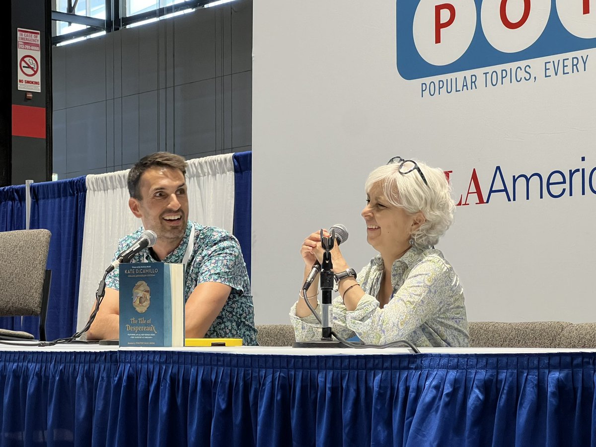 Today I got to hear Kate DiCamillo talk about the writing of The Tale of Despereaux on the 20th anniversary! #JCPSLibraries #ALAAC2023 @AlexRKennedy1