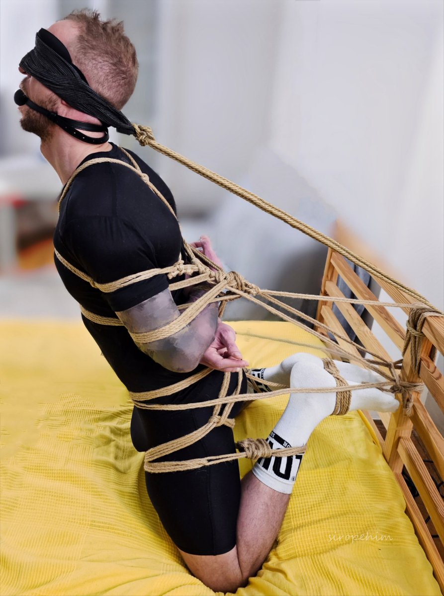 Semi-suspension: unlike hogtie, you can move, but you absolutely dare not move