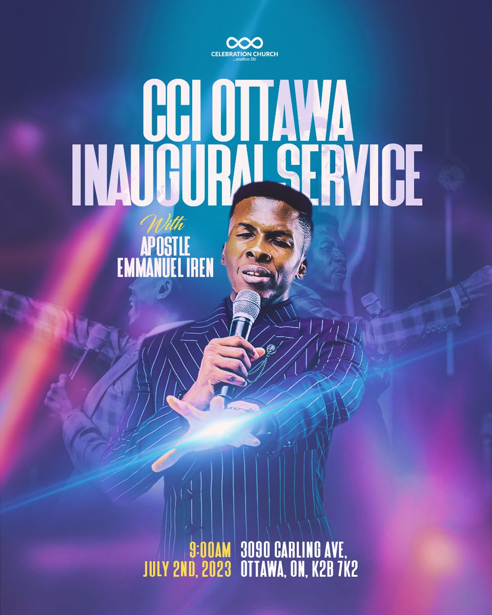 We cannot contain our excitement! 🥳

CCI Ottawa will be launched in just a few days

This is your special invite to worship with us at our inaugural service on July 2nd!

Mark your calendars & prayerfully prepare!

We cannot wait to meet you all 🤗