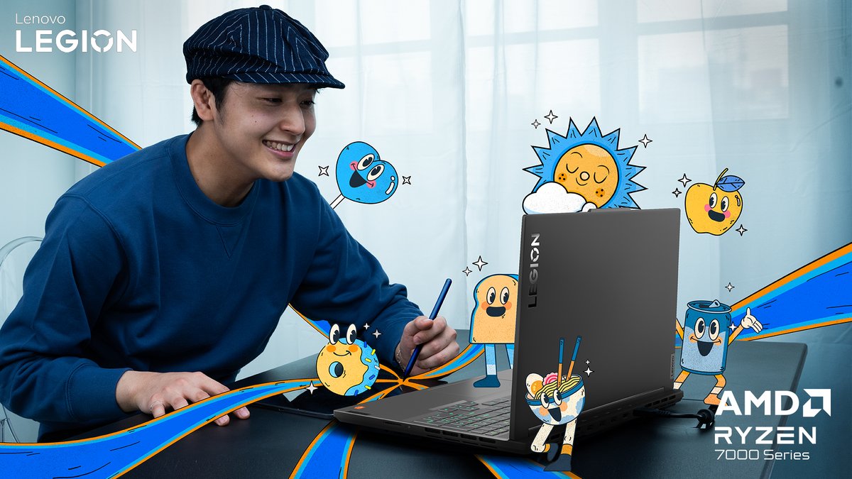 'Comics are a way of communicating my ideas, feelings, and imagination. Every time I see someone relate to the stories I write, I feel an invisible connection between us that fills me with joy.' Bring your games, art, and dreams to life with the Legion Slim 5 @AMD laptop.