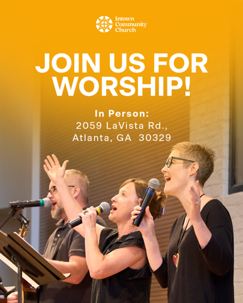 Intown_Church's tweet photo. Join us on Sunday as we lift our voices in song, hear from God's Word, and fellowship with one another.
Service begins at 10:45 AM.
We can't wait to see you!
#IntownChurchATL
#IntownCommunity #ChurchForAll #ChangedKnownSent
#SundayWorship https://t.co/Mmaa7NJOk3