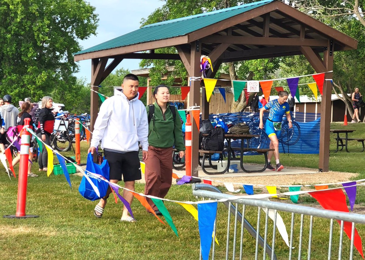 NguyenMath's tweet image. Perfect day for a triathlon in St. Malo. First time doing the sprint distance for the oldest kiddo. (She finished before I did). Great job!