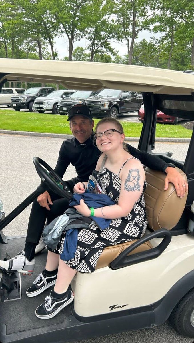 thedempseyhub's tweet photo. ๐ธ Adorable! Patrick Dempsey with fans today at Falmouth Country Club for the Drive Fore Kids Golf Tournament.
@PatrickDempsey @driveforekids #PatrickDempsey #DriveForeKids https://t.co/OdKaniSRiq