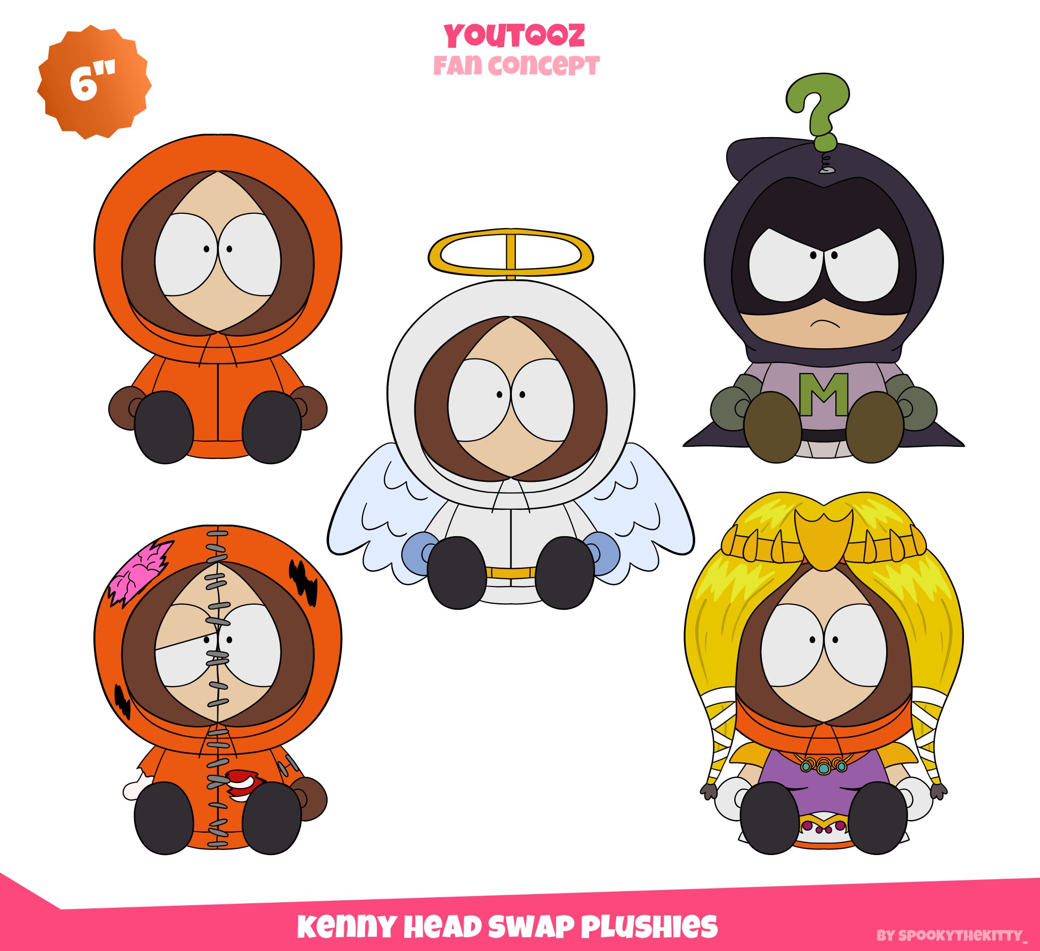 Spooky 🦀 on Twitter "Made some South Park youtooz plush fan concepts