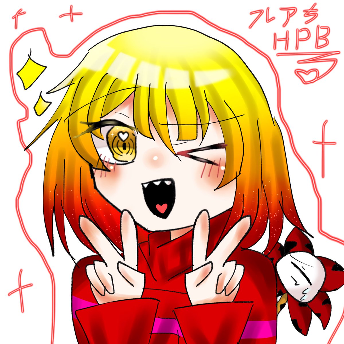 huapina4545's tweet photo. 落書き程度でごめんねフレアちゃん
誕生日おめでとう🎉💞💞
#ねすさんの募金箱
#Foresttale https://t.co/arJm8giElp