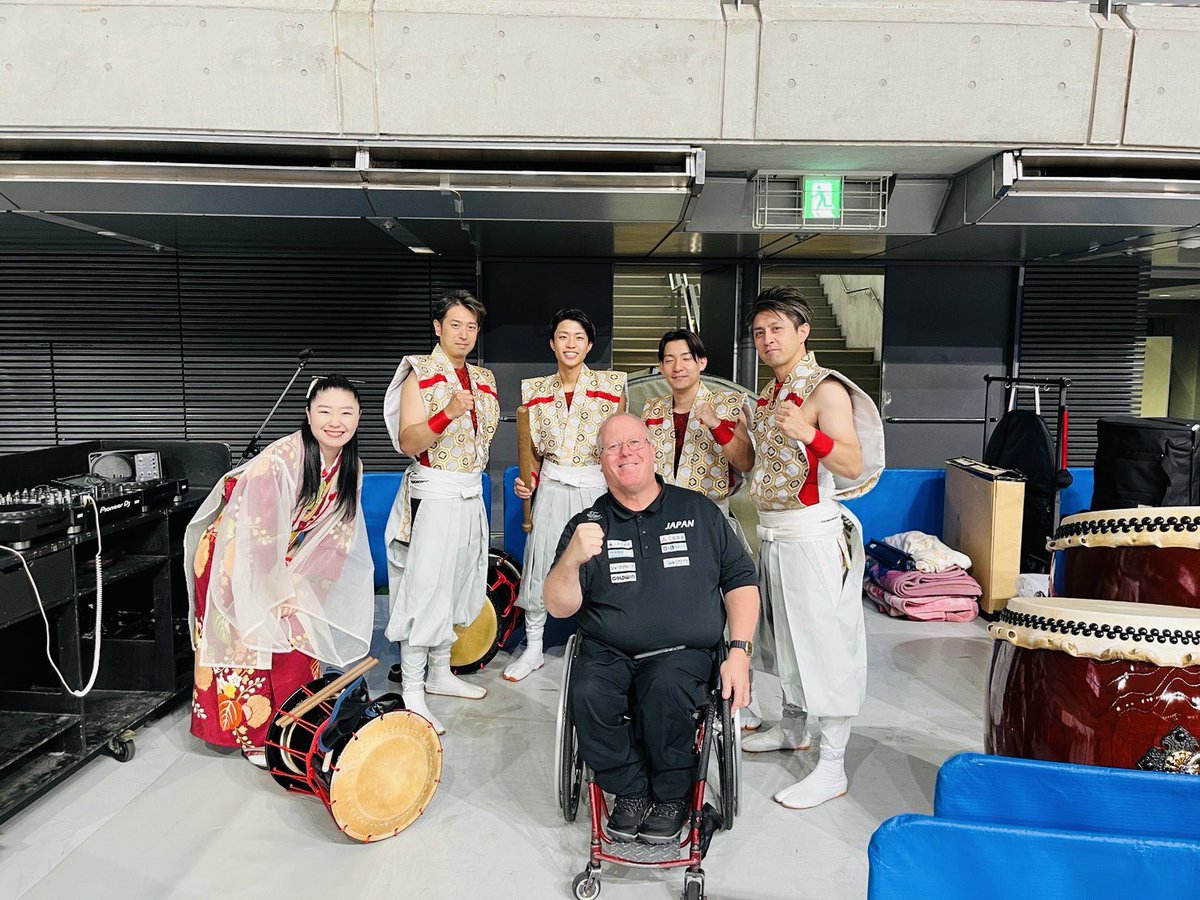三井不動産 2023 ワールド車いすラグビー アジア・オセアニア チャンピオンシップにて、太鼓笑人めでたいが登場！
本日最終日！！会場を盛り上げます！💁🏻‍♀️✨
車いすラグビーの熱い戦いは今しか見れない！🔥🔥🔥一緒に盛り上げますよー‼️
#AOC2023 #車いすラグビー応援 #太鼓笑人めでたい