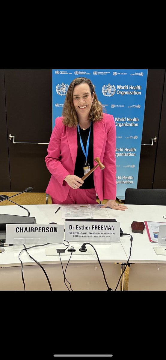 DrEstherFreeman's tweet photo. It’s bittersweet for me to announce that I’ll be moving on from @glodermalliance to become the Vice Chair of @IFDerm. 5 years ago, I could not have imagined we would grow to become 1000 members from 54 countries… #WCD2023Singapore https://t.co/x7m3uOlWKU