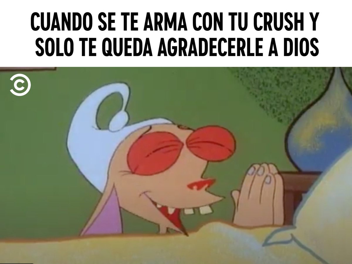 ComedyCentralLA's tweet image. Todo es obra de un poder divino, no hay otra explicación. #MemeDelDía #RenYStimpy