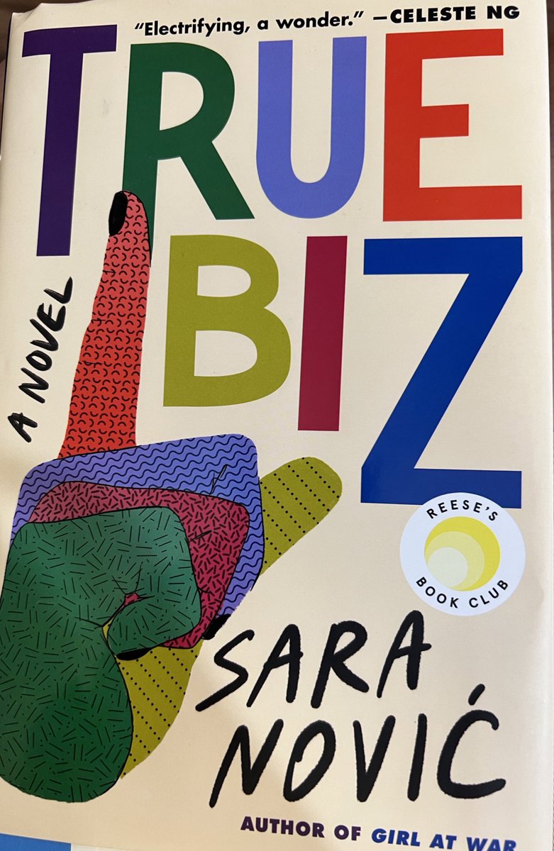 #booklove just finished #TrueBiz by @NovicSara Great read with #Deafcharacters and multiple points of view. I hope there is a Sequel