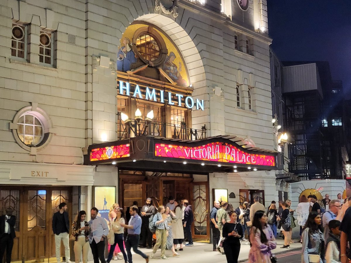 Finally got to see <a href="/HamiltonWestEnd/">Hamilton West End</a> at Victoria Palace Theatre - live on stage as opposed to my TV screen. Absolutely phenomenal! It's easy to see just how much hard work, creativity and joy went into such a fantastic production. 🎭