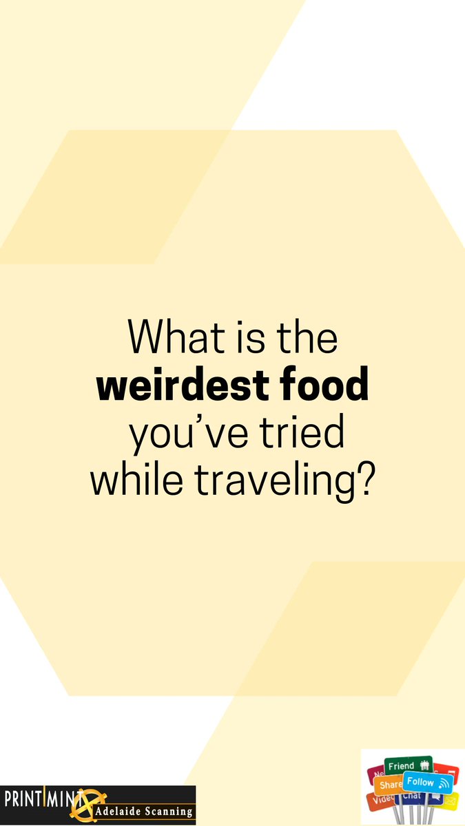 Print_Mint01's tweet photo. Do you have a funny story about trying something out of the ordinary while traveling? We want to hear it! Share your most bizarre travel food experiences with us, and let's see who has the wildest stories. What is the weirdest food you've ever tried while traveling?... https://t.co/VD5aSAcdUg