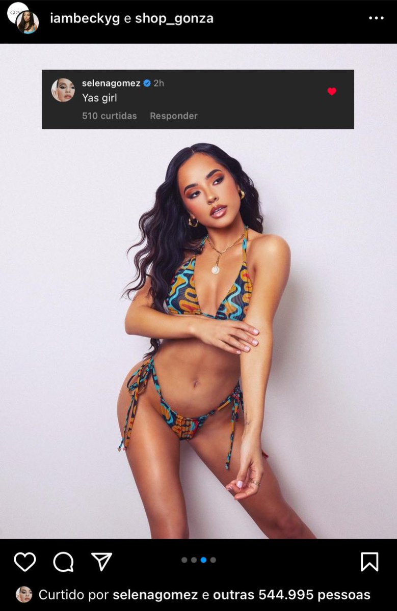 PortalSelenaBR's tweet image. Toda ativa! 👀

📲 Selena Gomez deixou comentários nas recentes publicações de Becky G e Camila Cabello no Instagram.