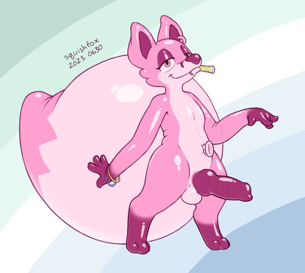 squishfox's tweet photo. apropos of nothing, i'm still squishfox on cohost and (somewhat newly) squishfox@yiff.life on masto

anyway here's liam he's a balloon boy https://t.co/bIiSSq1Dt8
