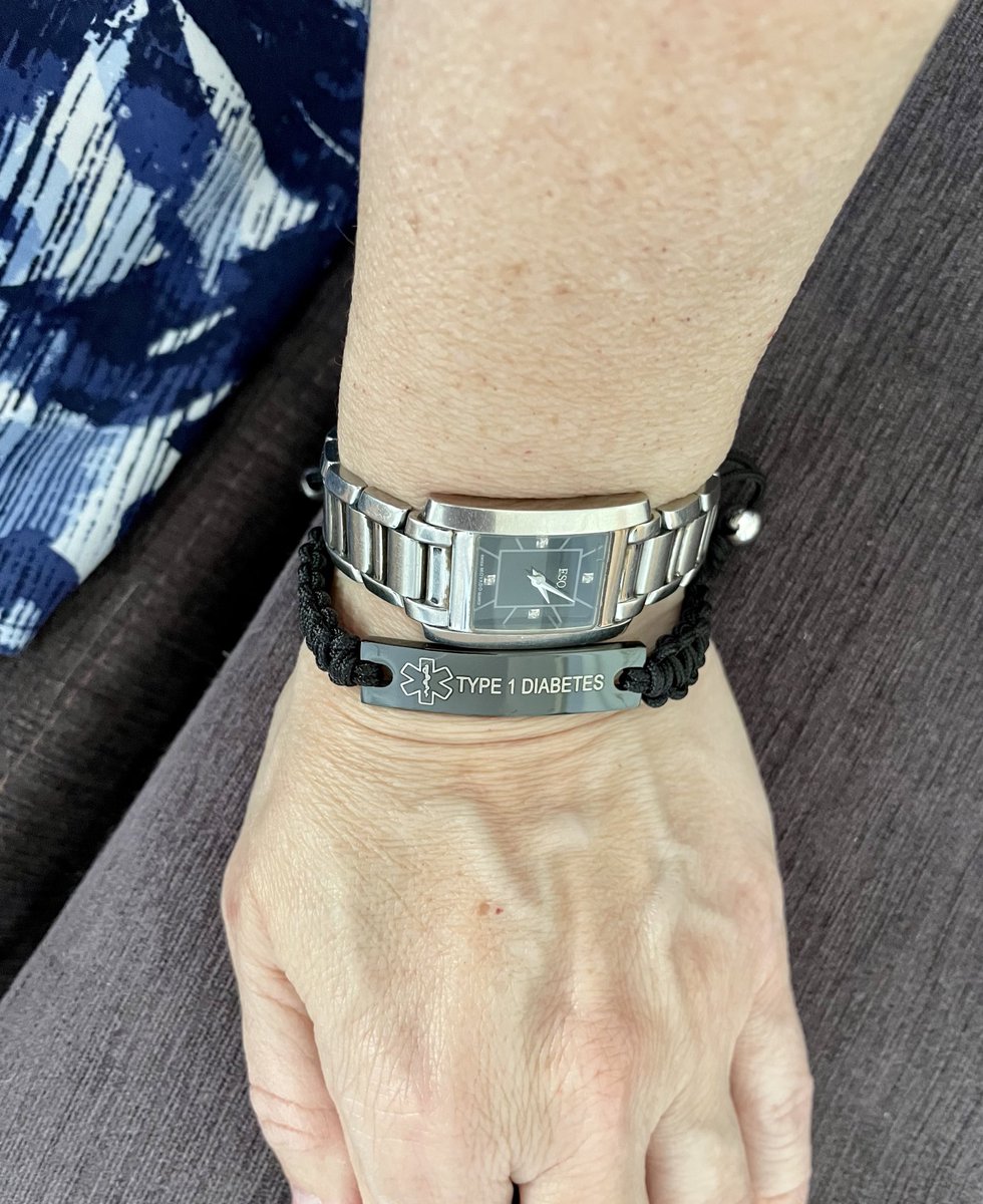 So I finally bought a medical alert bracelet. #Type1Diabetes