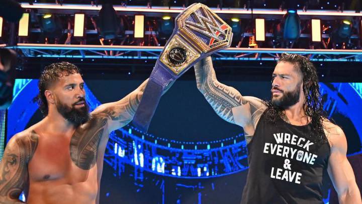 Nikki8137's tweet photo. @WWE @WWEUsos But it was my dude Jey that pinned the SOB!!
#MainEventJey is coming for the #TribalChief
RUN. IT. BACK!! #MITB #3YearsInTheMaking
#TeamJey ❤️🖤 ☝🏻 #SummerSlam https://t.co/7OnW9jrl0m