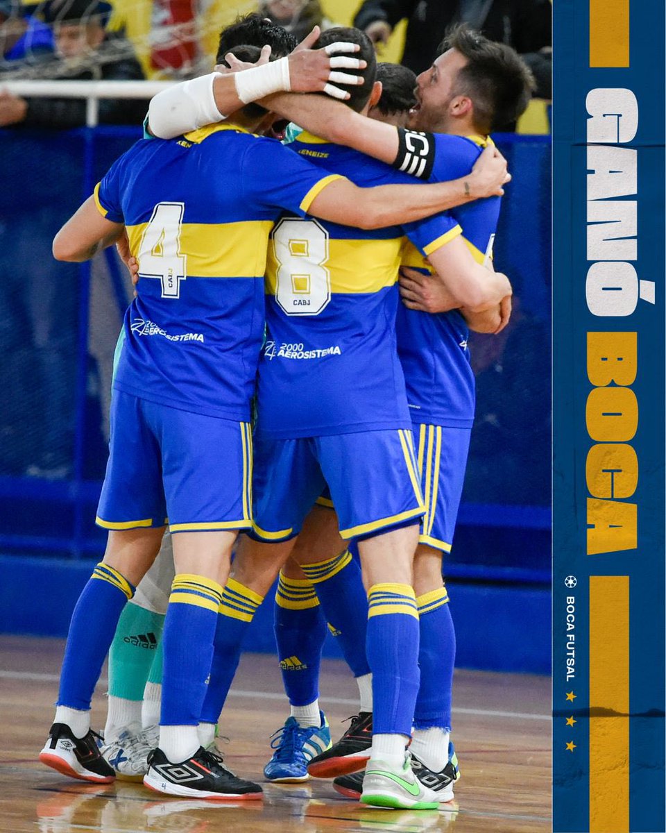 BocaFutsal's tweet photo. ¡𝗚𝗔𝗡𝗢́ 𝗕𝗢𝗢𝗢𝗖𝗔𝗔𝗔! 💪💙💛💙 https://t.co/jQLWA2upjb