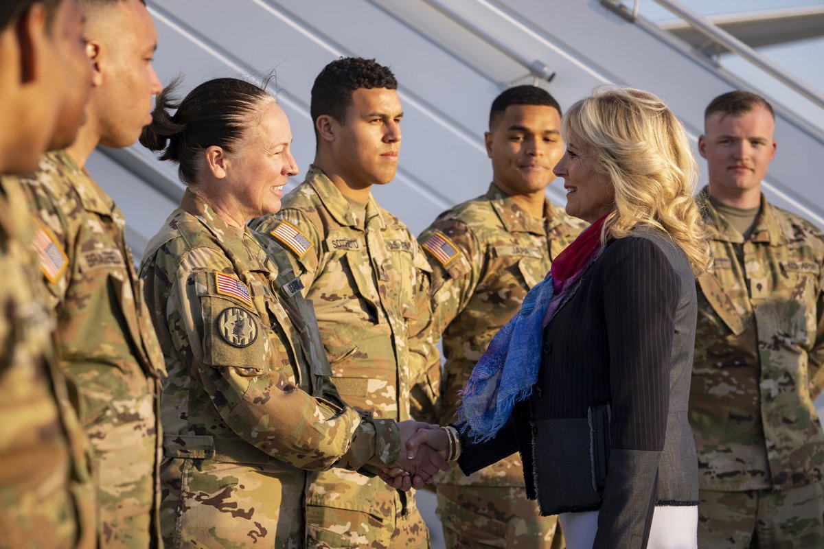 FLOTUS46Archive's tweet photo. Today marks 50 years of our Nation’s All-Volunteer force —and it continues only because generations of Americans see the honor, dignity, and patriotism of the call to service.  
 
God bless our service members and the families who serve alongside them every step of the way. https://t.co/tlVePv223n