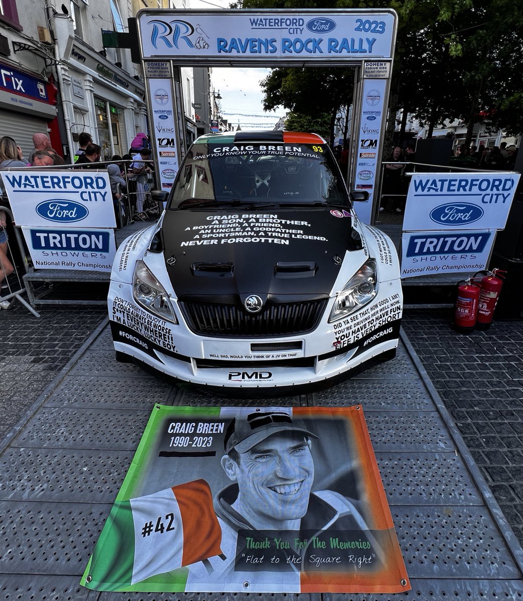 Craigs home event takes place on lanes not to far from home. You can be sure he would have been doing it. Two lads Craig spent many a laugh with will do the rally in his memory and if nothing else giving him a good laugh #Forcraig #WRC @OfficialWRC Sean & Mike best of luck