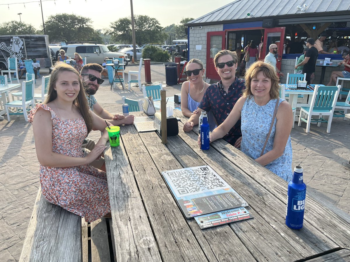 WVUScott's tweet photo. Day 2 and the rest of the Fam arrived. Cocktails on the Murrell’s Inlet Marshwalk waiting for our table at Wicked Tuna. #MarshWalk #MurrellsInlet #Bartletts2023 https://t.co/8epmT2ZYyu