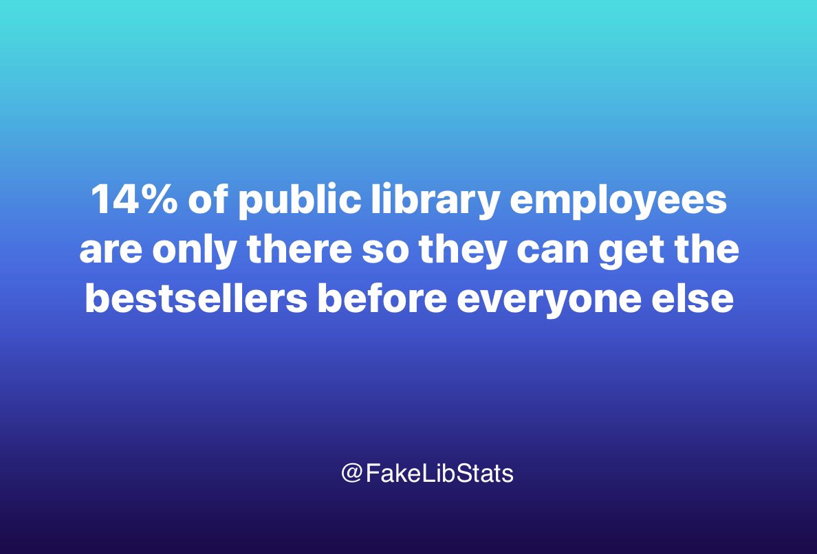 Fake Library Statistics tweet media
