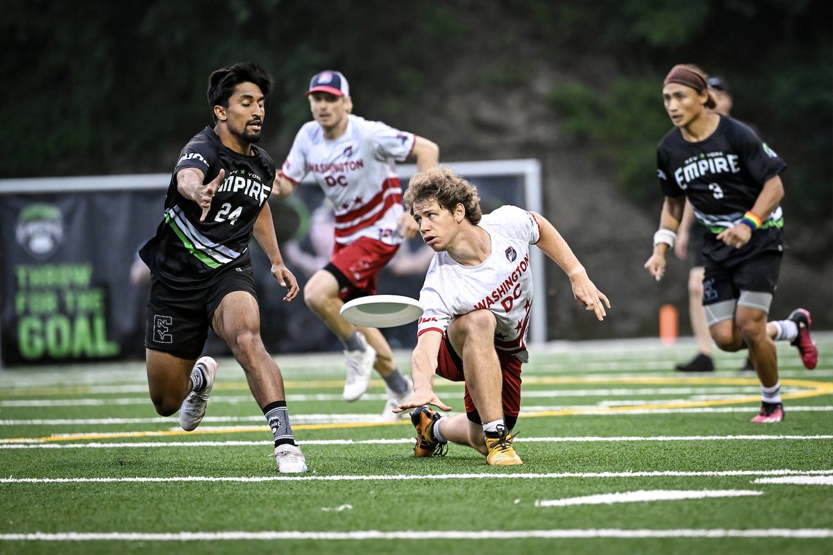 Caught some @theAUDL action last night, as the @empireultimate topped DC 21-18 to stay unbeaten on the year. Ryan Osgar named Game MVP with 8 assists and 4 goals. The Empire will be back at Fosina Field on July 22, when they host Montreal in the regular season finale.
