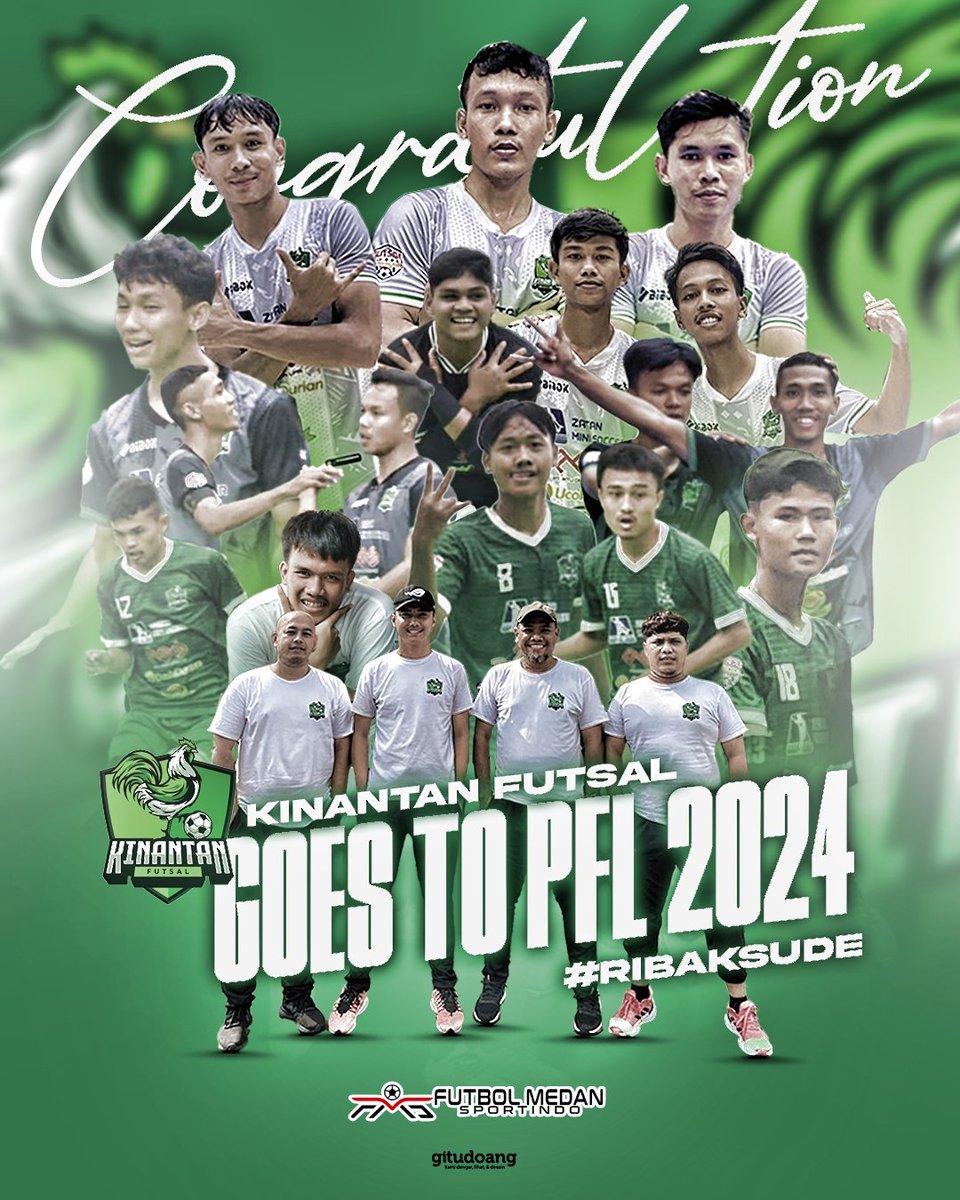 Selamat untuk Kinantan Futsal, sudah berhasil promosi ke Pro Futsal League 2024. #RibakSude