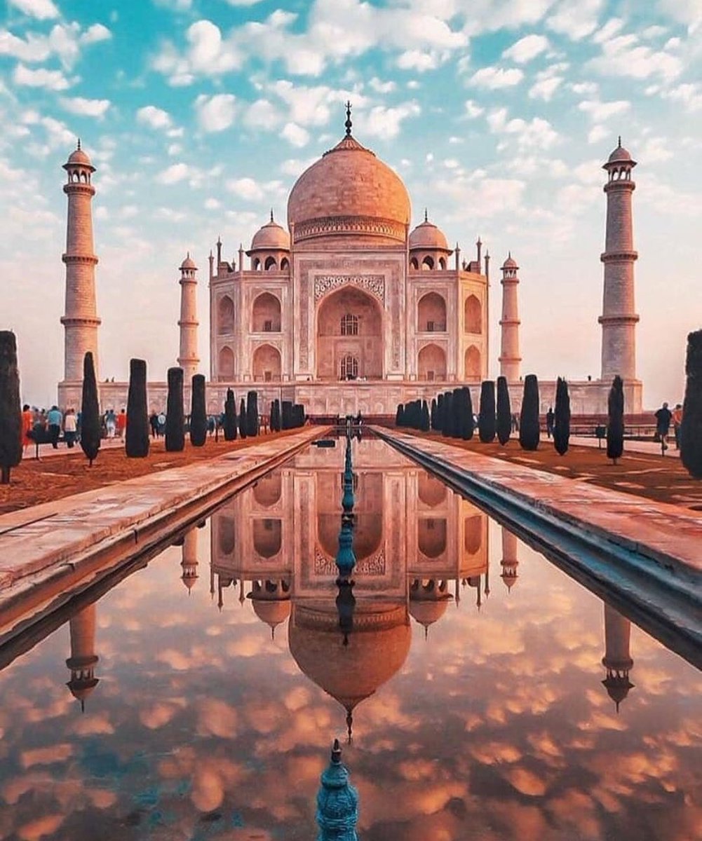 One of the Seven Wonders of the World, the Taj Mahal is a symbol of grandeur and beauty.