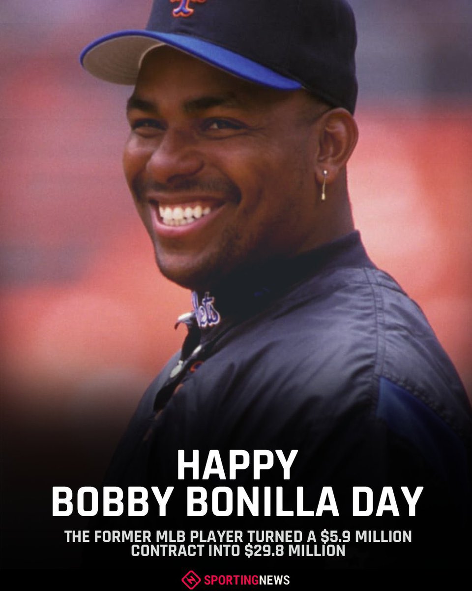 schellydubstep's tweet image. Happy Bobby Bonilla Day #BobbyBonillaDay #Mets cheers to brilliant negotiations 👏👏