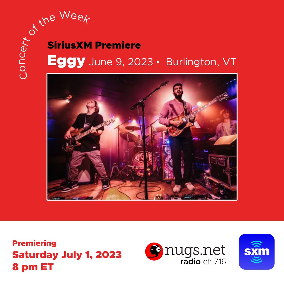 nugsnet's tweet photo. @eggylive’s performance at Nectar’s is this weeks @siriusxm channel 716 #ConcertOfTheWeek!

Tune in ➡️ https://t.co/aomrIwhbGL https://t.co/OIHNsHl0e9