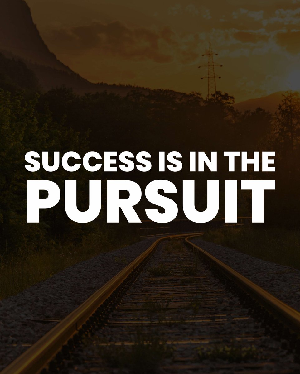 TheRodWalton's tweet image. Success is in the Pursuit. Perfection is a goal to respect yet free oneself of its expectation. The act of doing with intentionality, moving in alignment with a goal in mind - that is success. The Pursuit Produces The Fruit. #success #drive #therotation