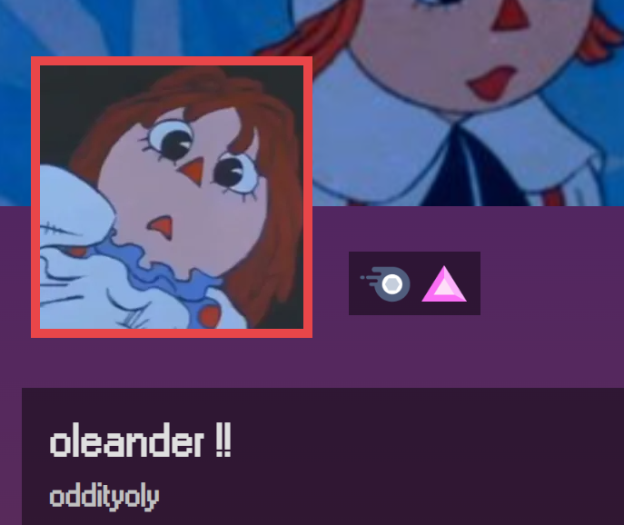 oddballoleander's tweet photo. @oddity_oly i'm over here too!! while we're at it, just in case, here's my discord: https://t.co/unN4yDHgZ4