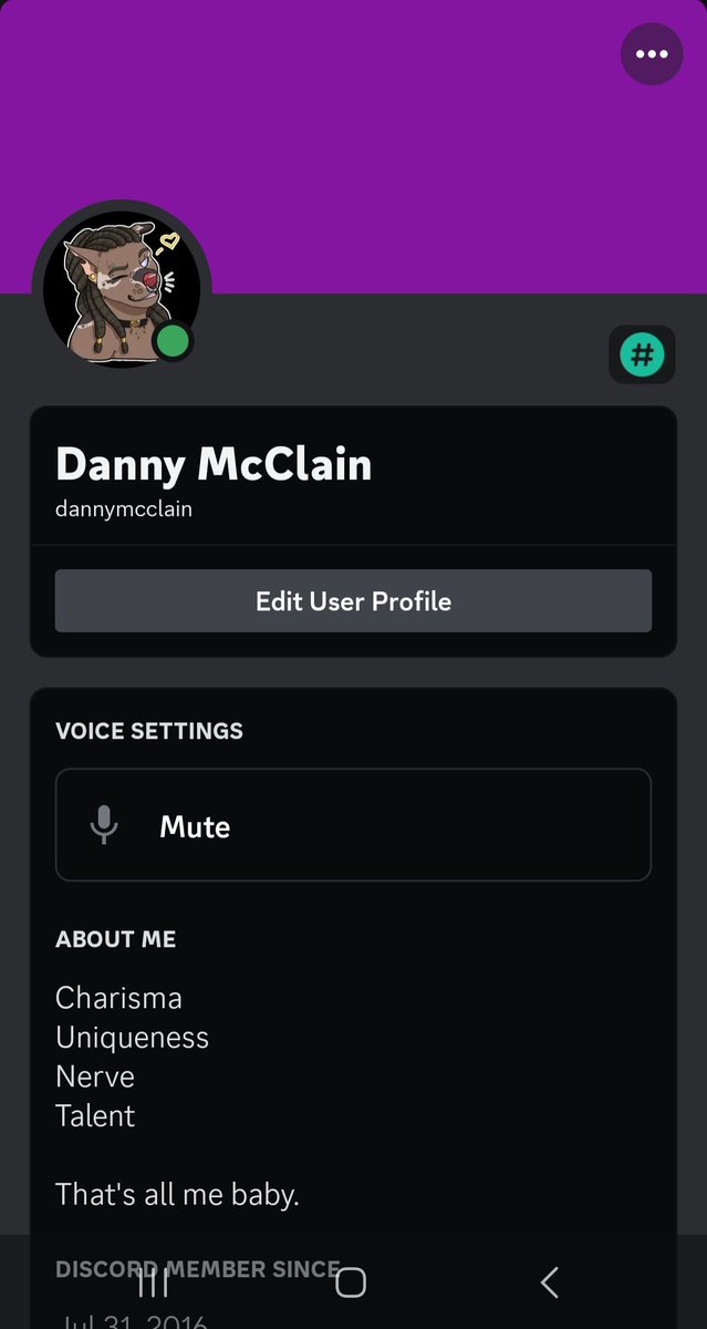 HausofMcClain's tweet photo. 💜: Hey so twitter is falling apart and before it fully crumble, add me on discord. Mainly mutuals, if you do add me let me know either on discord or Twitter to let me know who you are.

And if you're mutuals with me on either of these accounts, hit me up. https://t.co/jJVUMfZPtY