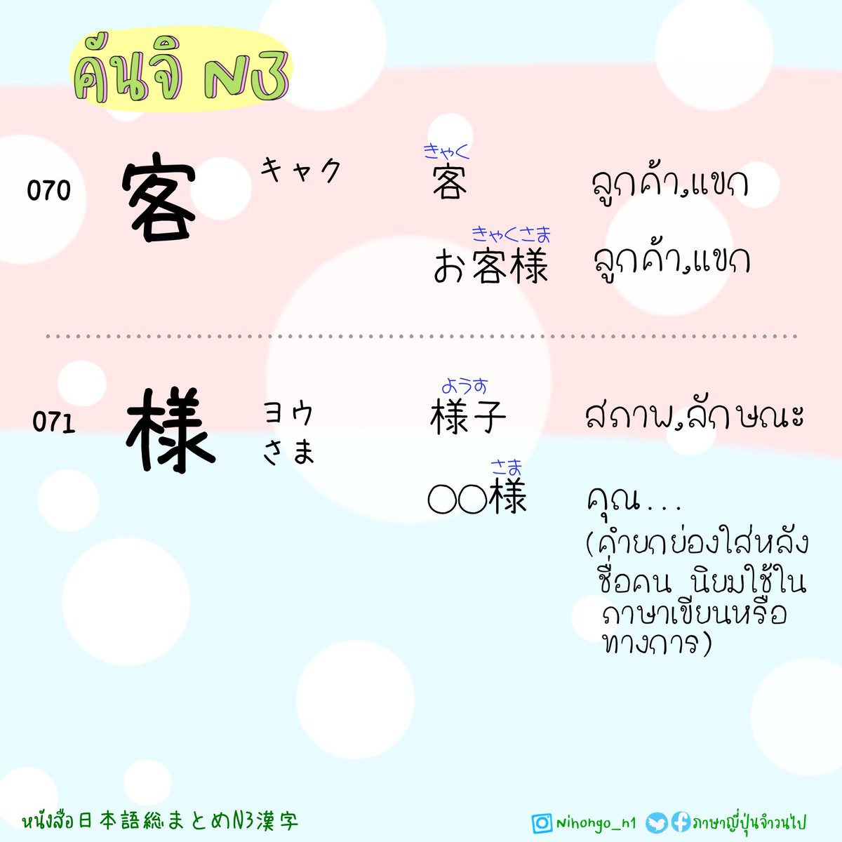 ThaijinJ's tweet image. 2/7/2023

คันจิ N3 
70-78

วันนี้ใครไปสอบ ขอให้โชคดีมีชัย
ข้อสอบที่เจอคือสิ่งที่อ่านมานะคะ 

✌️✌🏻✌🏼
.
.
#คันจิN3 #kanjiN3
#日本語総まとめN3漢字
#JLPTN3