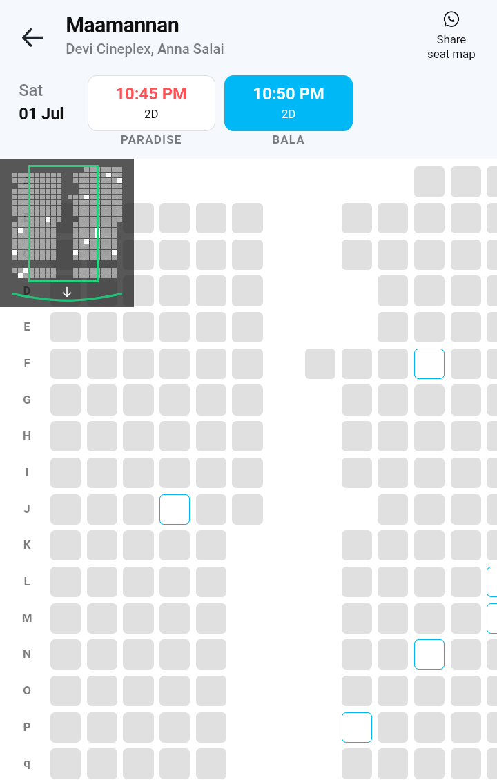 i_RA_Anand's tweet image. #MaaMannan Day 3, Saturday night show

#DeviCineplex adds another screen
#DeviBala (308 seater) as #Devi (838 seater) &amp;amp; 
#DeviParadise (1047 seater) goes full 👌

**