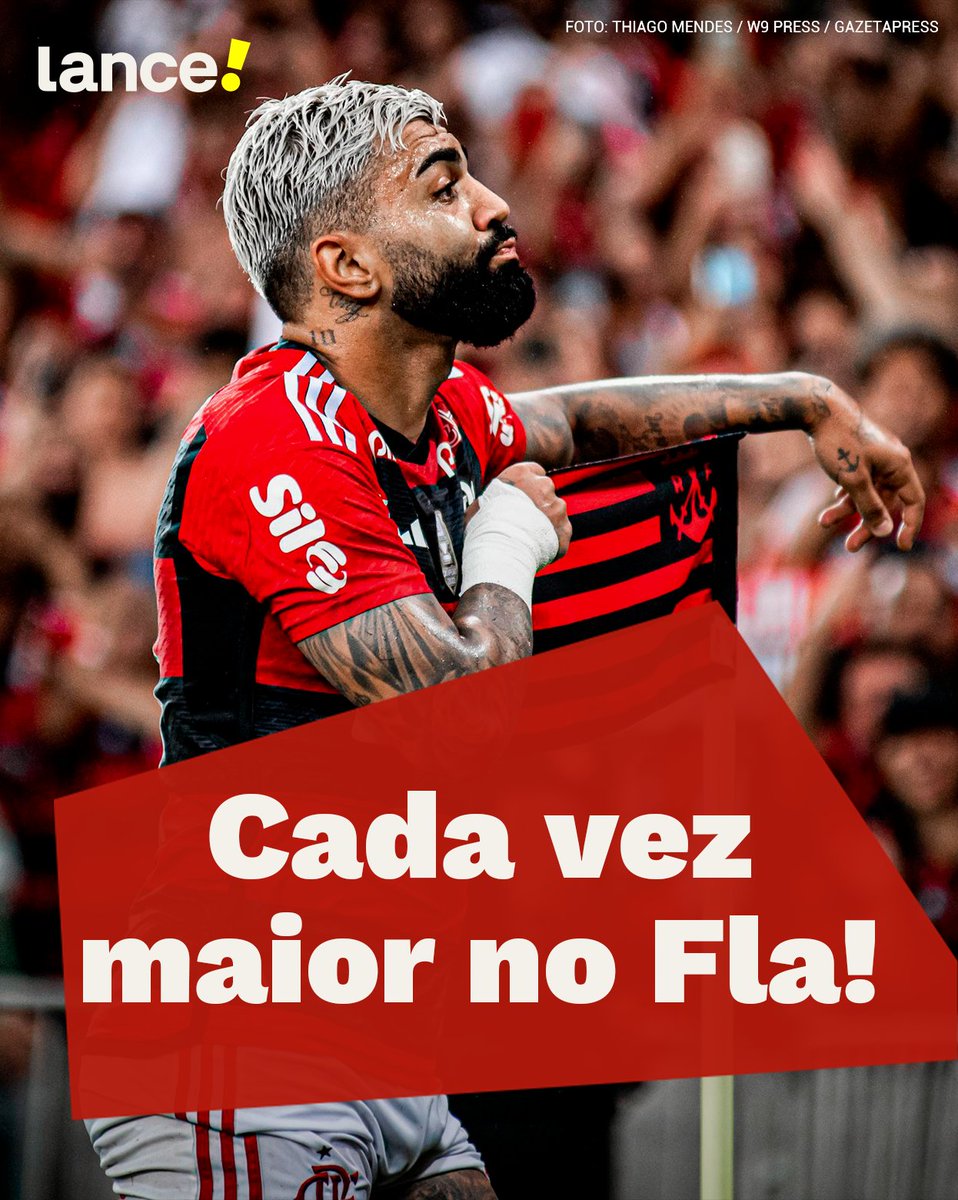 lancenet's tweet image. 1️⃣5️⃣0️⃣ VEZES GABI! 🔴⚫️

Com o gol de hoje, Gabriel Barbosa chegou aos 150 GOLS com a camisa do Flamengo! 💪💪💪

Ao todo, ele precisou de 245 jogos para alcançar a marca.

No momento, ele é o NONO MAIOR ARTILHEIRO DO CLUBE, falta apenas um para empatar com Bebeto!

Brabo! 👏👏👏…