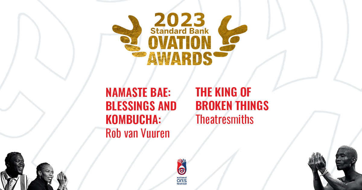 artsfestival's tweet photo. Announcing our Gold Standard Bank Ovation Award winners...Rob van Vuuren and Theatresmiths you did it! Meet our 2023 Gold Standard Bank Ovation Award winners.

#StandardBankOvationAwards
#BePartofTheArts
#ItWillChangeYou
#NAF20203 https://t.co/9VG0iG9jTv