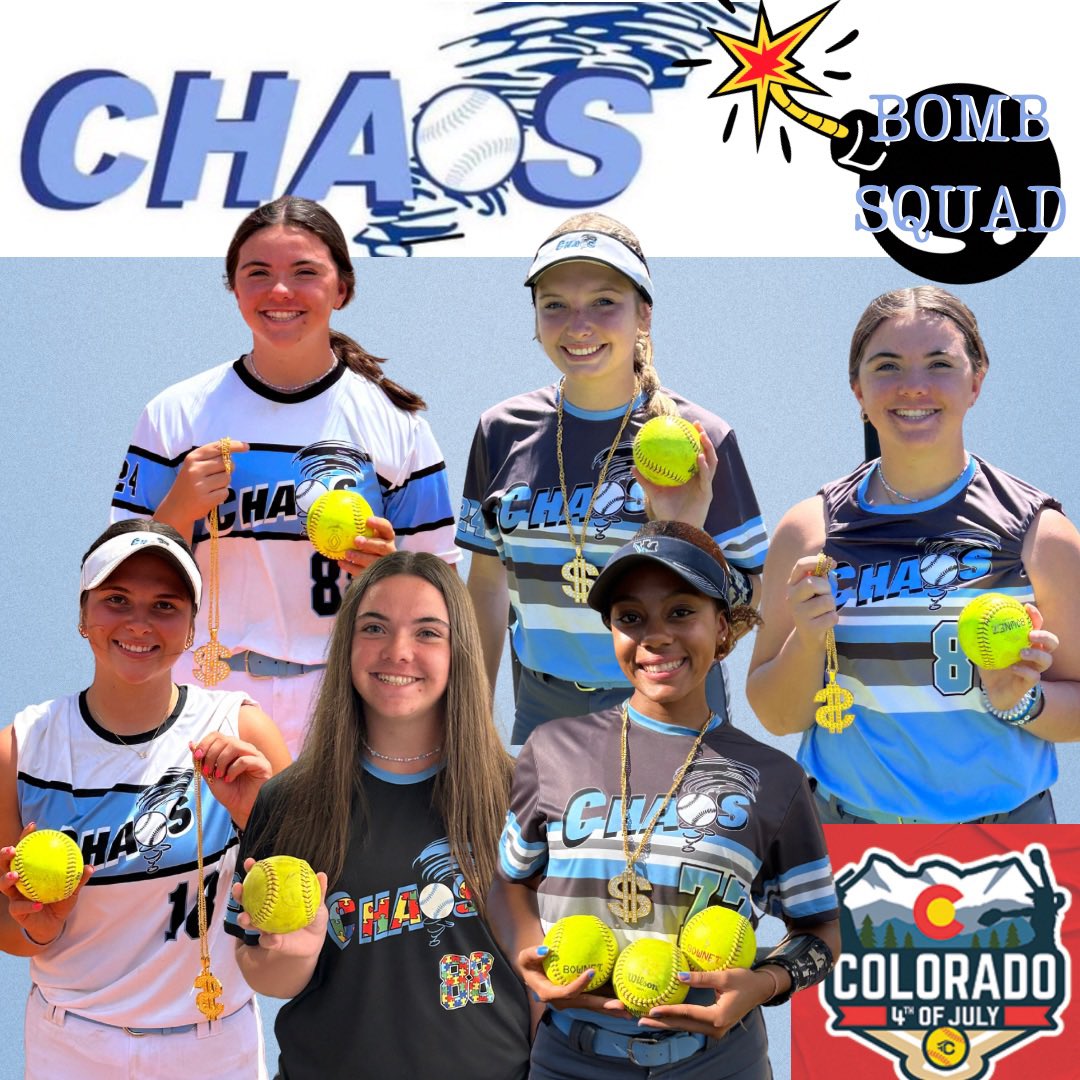 Ohhhh that Mile High Air of Colorado! Cheers to our Sparkler Bomb Squad, led by Maddie Holmes &amp; Ari Butler with 3 a piece, along with Morgan Chambers &amp; Sydney Scarpato! 💙🌪️🥎🏔️💣