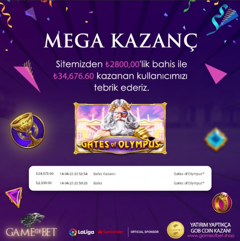 En Kazançlı Oyunlar İçin #Gameofbet'e Bekliyoruz! bit.ly/3PmdL9c #Bahis #Casino #İddaa gameofbet